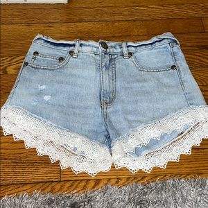 Free People Jean Shorts